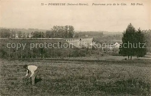 AK / Ansichtskarte Pommeuse Panorama pris de la Cote Pommeuse