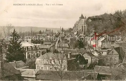 AK / Ansichtskarte Beaumont le Roger Vue a vol d oiseau Beaumont le Roger