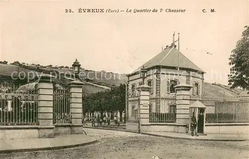 AK / Ansichtskarte Evreux Le Quartier du 7e Chasseur Evreux