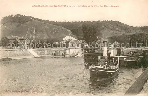 AK / Ansichtskarte Amfreville sous les Monts Ecluse et la Cote des Deux Amants Amfreville sous les Monts