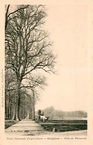 AK / Ansichtskarte Grignon_Savoie Ecole Nationale d Agriculture Allee Thiverval Grignon Savoie