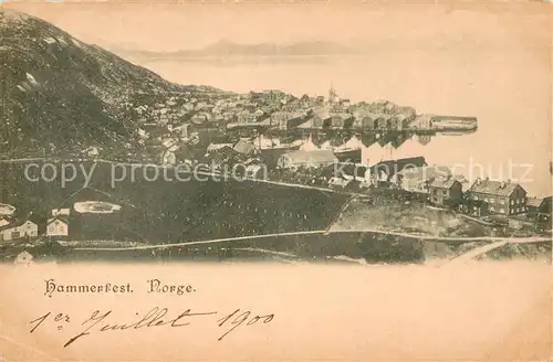 AK / Ansichtskarte Hammerfest Panorama Hammerfest