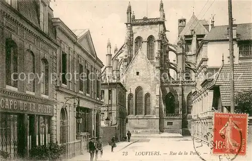 AK / Ansichtskarte Louviers_Eure Rue de la Poste Louviers Eure