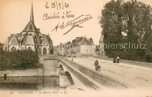 AK / Ansichtskarte Nemours_Seine et Marne Le Grand Pont Nemours Seine et Marne