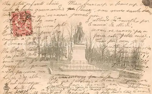 AK / Ansichtskarte Coulommiers Statue de Beaurepaire Coulommiers