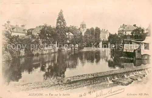 AK / Ansichtskarte Alencon Vue sur la Sarthe Alencon