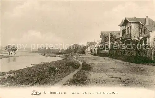 AK / Ansichtskarte Bois le Roi_Seine et Marne Vue sur la Seine Quai Olivier Metra Bois le Roi