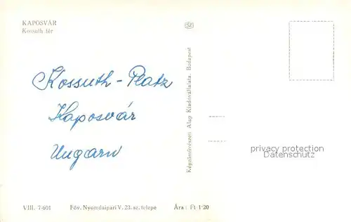 AK / Ansichtskarte Kaposvar Kossuth ter Kaposvar