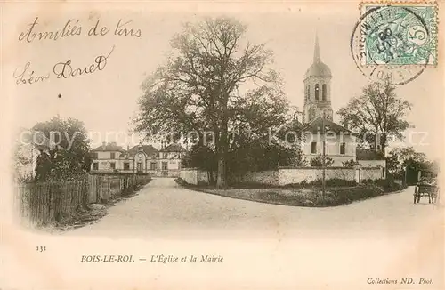 AK / Ansichtskarte Bois le Roi_Seine et Marne Eglise et la Marne Bois le Roi