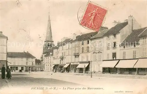 AK / Ansichtskarte Jouarre La Place prise des Marronniers Jouarre