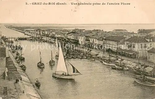 AK / Ansichtskarte Grau du Roi Vue generale prise de lancien Phare 