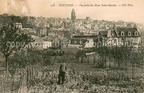 AK / Ansichtskarte Pontoise_Val d_Oise Vue prise du Haut Saint Martin 