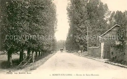 AK / Ansichtskarte Moret sur Loing Route de Saint Mammes Moret sur Loing