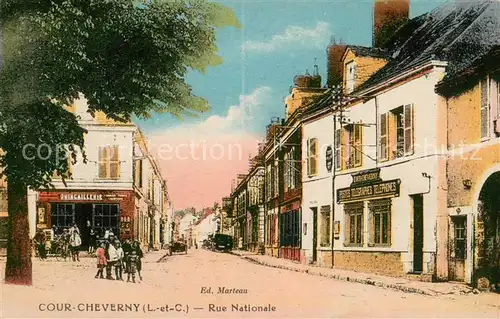 AK / Ansichtskarte Cour Cheverny Rue Nationale Cour Cheverny