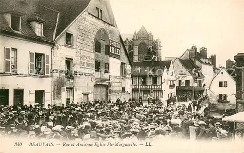 AK / Ansichtskarte Beauvais_60 Rue et Ancienne Eglise Ste Marguerite 