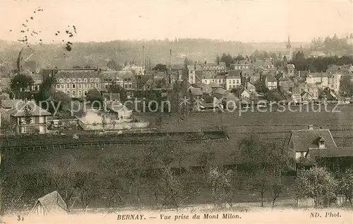 AK / Ansichtskarte Bernay Vue prise du Mont Milon Bernay