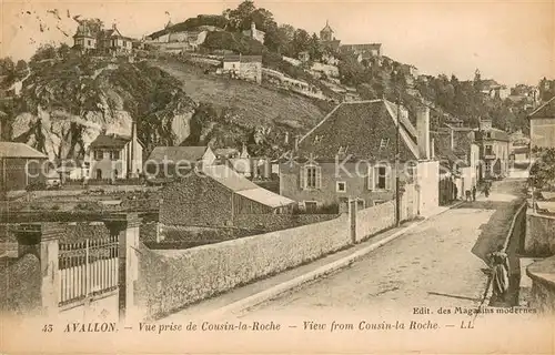 AK / Ansichtskarte Avallon Vue prise de Cousin la Roche  Avallon