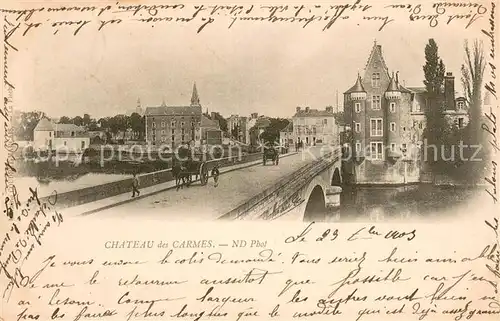 AK / Ansichtskarte La_Fleche Chateau des Carmes La_Fleche