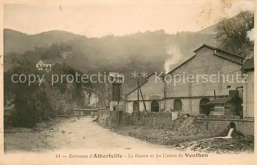 AK / Ansichtskarte Albertville_Savoie Le Doron et les Usines de Venthon Albertville_Savoie