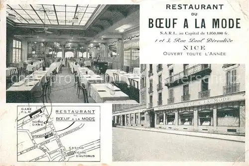 AK / Ansichtskarte Nice_Alpes_Maritimes Restaurant du Boeuf a la Mode Nice_Alpes_Maritimes