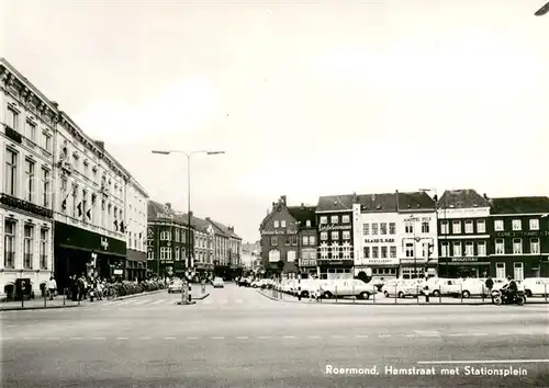 AK / Ansichtskarte Roermond Hamstraat met Stationsplein Roermond