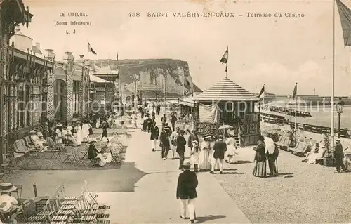 AK / Ansichtskarte Saint Valery en Caux Terrasse du Casino Saint Valery en Caux