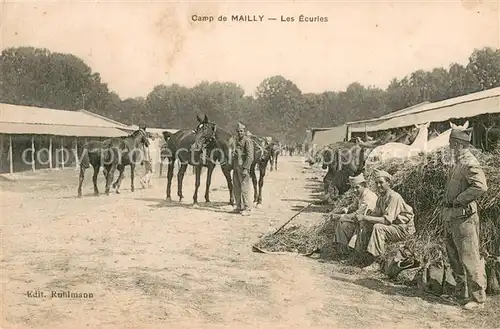AK / Ansichtskarte Camp_de_Mailly Les Ecuries Camp_de_Mailly