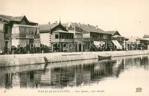 AK / Ansichtskarte Palavas les Flots_Herault Les quais rive droite Palavas les Flots_Herault