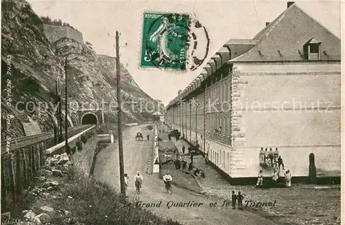 AK / Ansichtskarte Givet_Ardennes Grand Quartier et le Tunnel Givet Ardennes