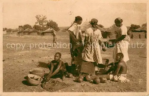 AK / Ansichtskarte Moribabougou_Mali Un coin du marche 