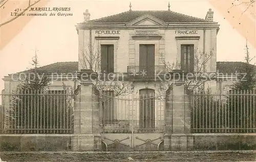 AK / Ansichtskarte Marsillargues Ecole communale des Garcons Marsillargues