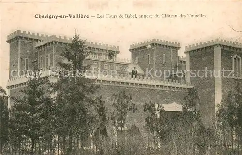 AK / Ansichtskarte Chevigny en Valiere Tours de Babel annexe du Chateau des Tourelles Chevigny en Valiere