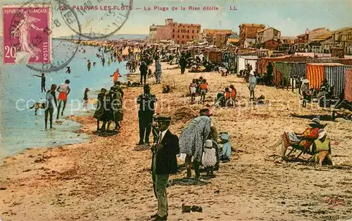 AK / Ansichtskarte Palavas les Flots_Herault La plage de la rive droite Palavas les Flots_Herault