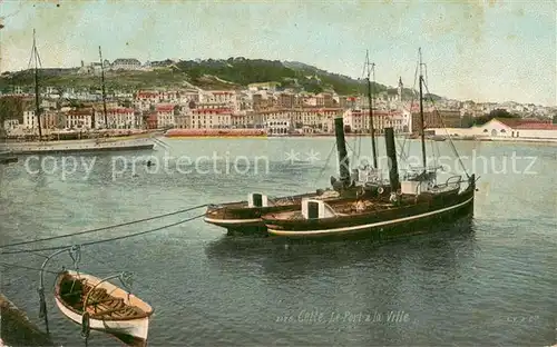 AK / Ansichtskarte Cette_Sete Le port et la ville bateaux 