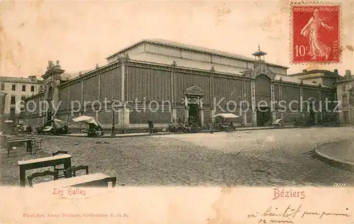 AK / Ansichtskarte Beziers Les Halles Beziers