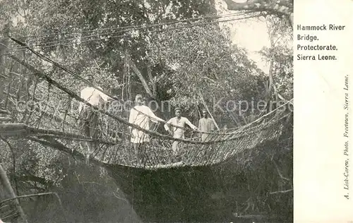AK / Ansichtskarte Sierra_Leone Hammock River Bridge Sierra_Leone