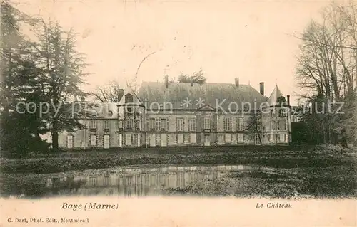 AK / Ansichtskarte Baye_Marne Chateau Schloss Baye_Marne
