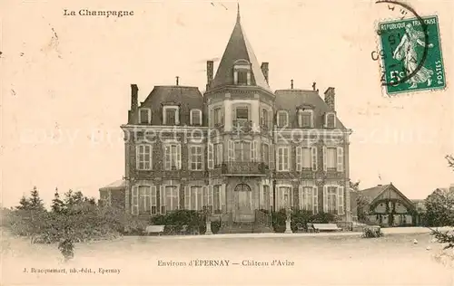 AK / Ansichtskarte Epernay_Marne Chateau d Avize Schloss Epernay Marne