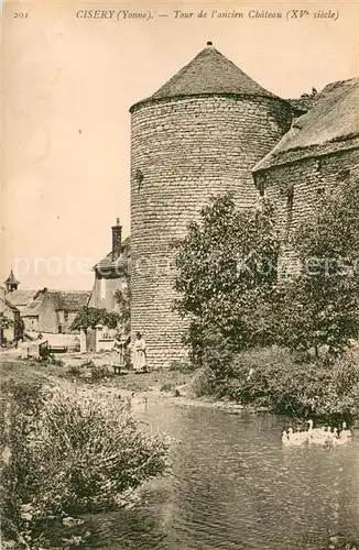 AK / Ansichtskarte Cisery Tour de l ancien chateau XVe siecle Cisery