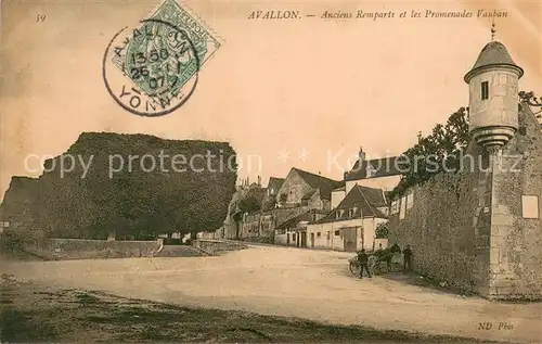 AK / Ansichtskarte Avallon Anciens Remparts et les Promenades Vauban Avallon