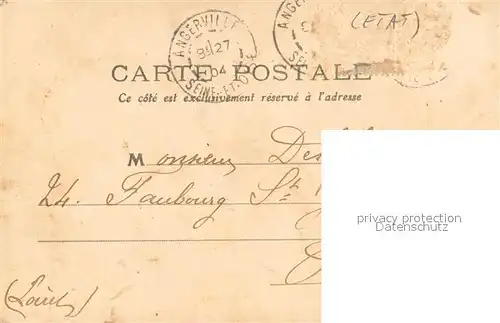 AK / Ansichtskarte Angerville_Essonne Entree du pays route de Dourdan Angerville_Essonne