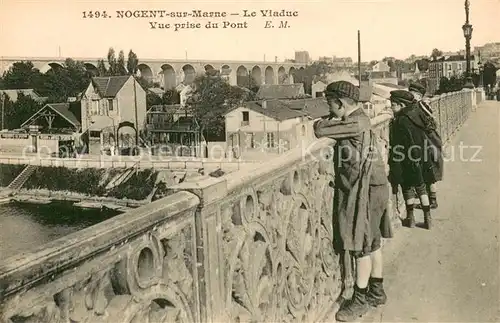 AK / Ansichtskarte Nogent sur Marne Viaduc vue prise du pont Nogent sur Marne