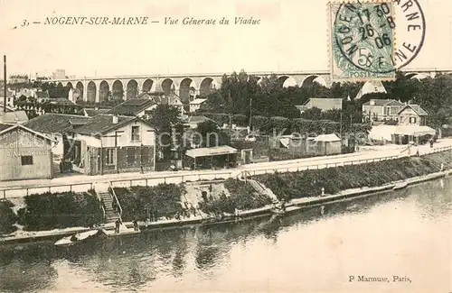 AK / Ansichtskarte Nogent sur Marne Vue generale du viaduc Nogent sur Marne