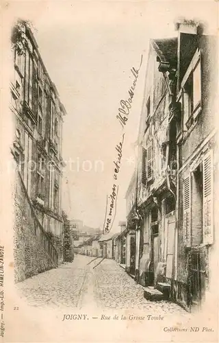 AK / Ansichtskarte Joigny_Yonne Rue de la Grosse Tombe Joigny Yonne