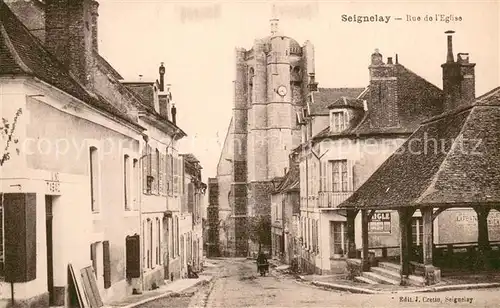 AK / Ansichtskarte Seignelay Rue de l Eglise Seignelay