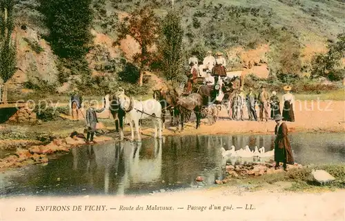 AK / Ansichtskarte Vichy_Allier Route des Malavaux Passage d un gue Vichy Allier