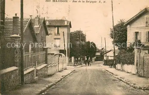 AK / Ansichtskarte Meudon Rue de la Belgique Meudon