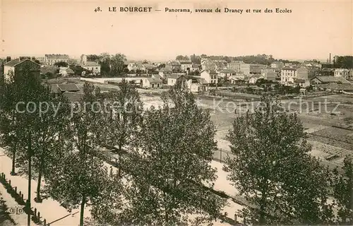 AK / Ansichtskarte Le_Bourget_Seine Saint Denis Panorama Avenue de Drancy et Rue des Ecoles Le_Bourget