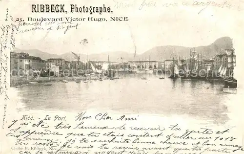 AK / Ansichtskarte Nice_Alpes_Maritimes Le port Ribbeck Photographe Nice_Alpes_Maritimes