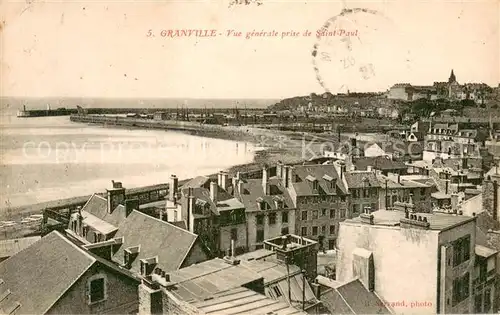 AK / Ansichtskarte Granville_Manche Vue generale prise de Saint Paul Granville_Manche